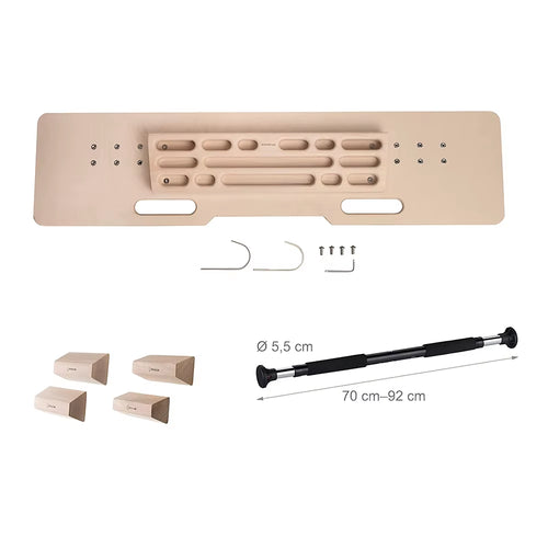 White Oak Base Hangboard for Home & Garden Portable Rock Climbing Hangboard with Enhanced Finger Grip Strength Function
