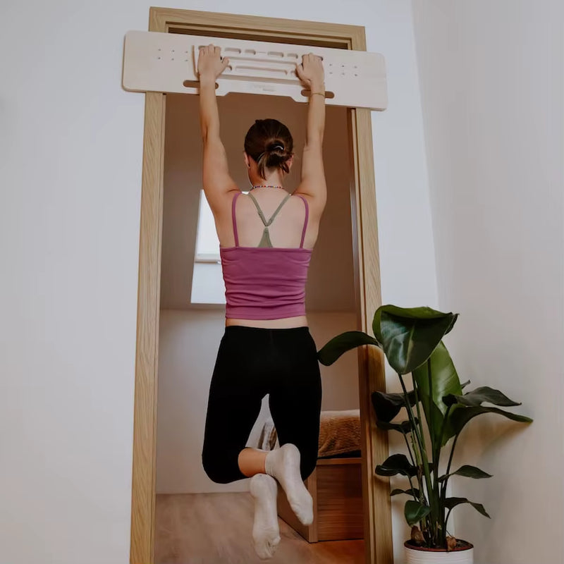 White Oak Base Hangboard for Home & Garden Portable Rock Climbing Hangboard with Enhanced Finger Grip Strength Function