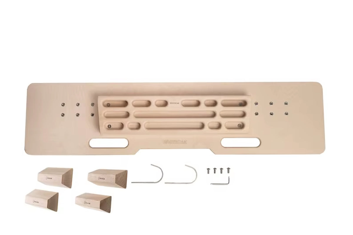 White Oak Base Hangboard for Home & Garden Portable Rock Climbing Hangboard with Enhanced Finger Grip Strength Function